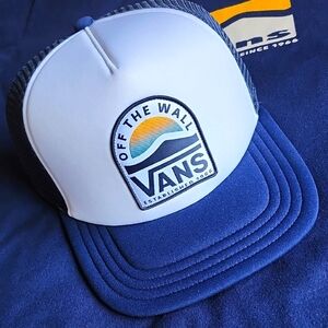 Vans Blue and White Trucker Hat